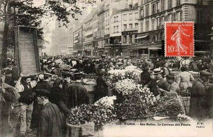 Paris - Les Halles, le carreau des fleurs